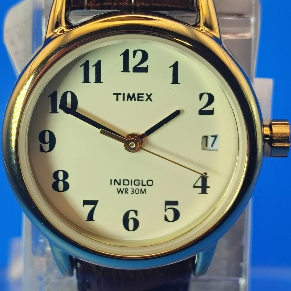 New! Vintage 2011 Timex Easy Reader Indiglo 25mm Women's Quartz Watch NOS w/Box - Picture 2 of 13